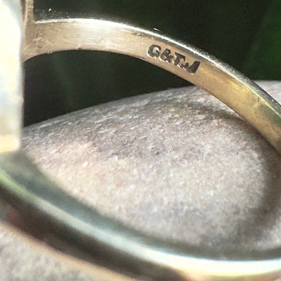 Vintage UK 9k Turquoise ring - Picture 10 of 10